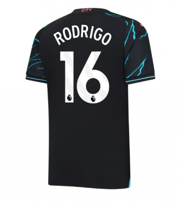 Manchester City Rodri Hernandez #16 Koszulka Trzecich 2023-24 Krótki Rękaw